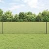 vidaXL Fence with Post Grey 0.6 x 100 m Steel and PVC
