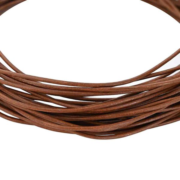 vidaXL Leather Cord Light Brown &Oslash;2 mm x 50 m Leather