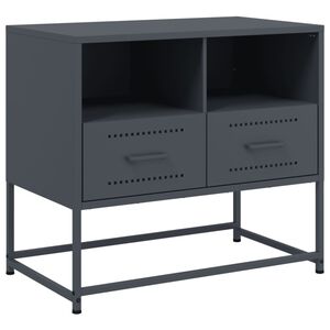 vidaXL TV Cabinet Anthracite 68x39x60,5 cm Steel