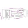 vidaXL TV Units with Drawer White 105 x 33 x 46 cm Engineered wood