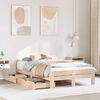 vidaXL Bed frame without Mattress 120x190 cm Small Double Solid Wood Pine