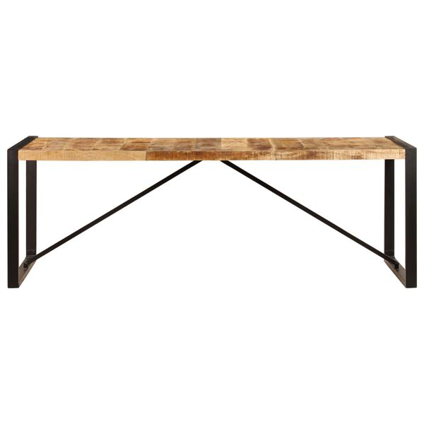 vidaXL Dining Table 220x100x75 cm Solid Mango Wood