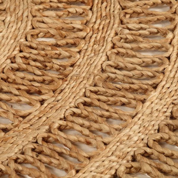 vidaXL Area Rug Hand-braided Jute 150 cm Round