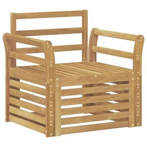 vidaXL Outdoor Sofa Set Solid Acacia Wood White