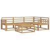 vidaXL Outdoor Sofa Set 5 pcs White 79 x 79 x 37 cm Solid Acacia Wood