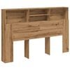 vidaXL Headboard Cabinet Artisan Oak 180x19x103,5 cm Engineered Wood