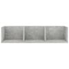 vidaXL CD Wall Shelf Concrete Grey 75x18x18 cm Engineered Wood