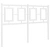 vidaXL Metal Replace Headboard White 120 cm