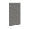 vidaXL Pleated Blind Anthracite 80x150 cm Fabric Width 79.4 cm Polyester