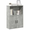 vidaXL Bookcase Concrete Grey 60x24x85 cm Engineered Wood