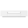 vidaXL TV Cabinet with LED Lights White 160x35x40 cm