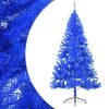 vidaXL Artificial Half Christmas Tree with Stand Blue 180 cm PVC