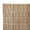 vidaXL Room Divider 3 Panels Beige Poly Rattan