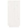 vidaXL Console Cabinet White 60x34x75 cm Solid Wood Pine