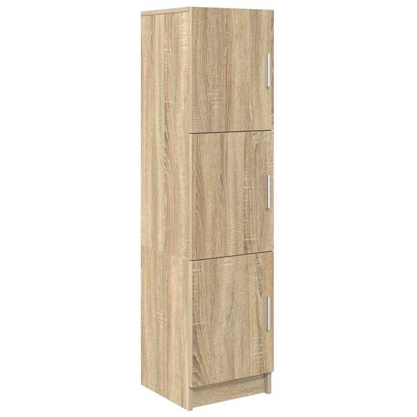 vidaXL Highboard Sonoma oak 31.5 x 32 x 124 cm Engineered wood