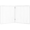vidaXL Dog Gate Foldable 2 Panels White 160 cm Poplar Wood