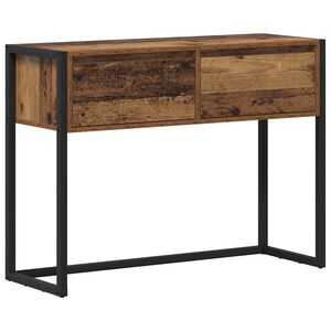vidaXL End Table Old Wood 100 x 36 x 75 cm Engineered Wood