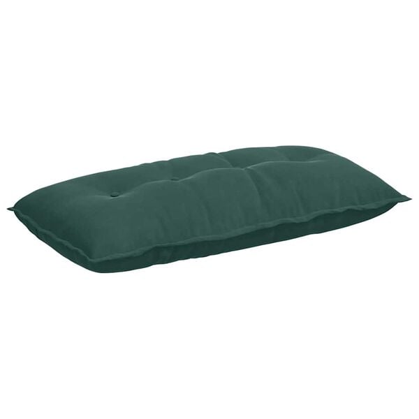 vidaXL Back Pillow Dark Green 100 x 50 cm Corduroy Fabric