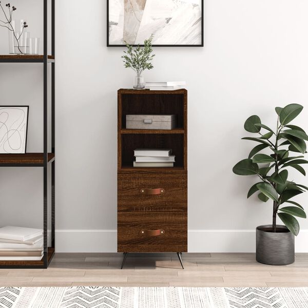 vidaXL Sideboard Brown Oak 34.5x34x90 cm Engineered Wood