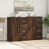 vidaXL Sideboards 2 pcs Brown Oak 59x39x80 cm Engineered Wood