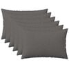 vidaXL Cushion with Pillow HEERLEN 6 pcs Light Grey Fabric