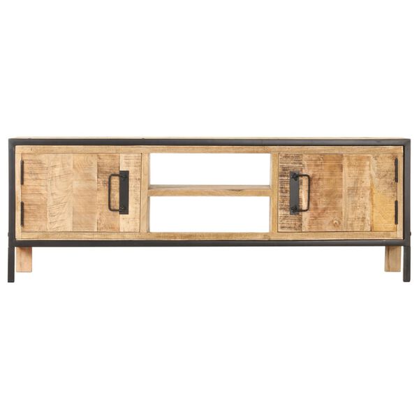 vidaXL TV Cabinet 120x30x40 cm Rough Mango Wood