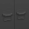 vidaXL Industrial Wardrobe Black 90x50x180 cm Metal