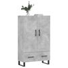 vidaXL Highboard Concrete Grey 69.5x31x115 cm Engineered Wood