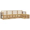 vidaXL Outdoor Sofa Set 5 pcs White Solid Acacia Wood