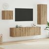 vidaXL TV Cabinet Wall-mounted 4 pcs Artisan Oak Engineered Wood