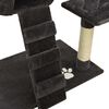 vidaXL Floor to Ceiling Cat Tree Dark Grey 220-240 cm