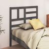 vidaXL Bed Headboard Grey 106x4x104 cm Solid Wood Pine