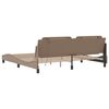 vidaXL Bed Frame with LED without Mattress "Zadar" Cappuccino 200x200 cm