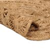 vidaXL Area Rug Hand-braided Jute 180 cm Round