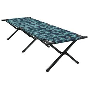 vidaXL Folding Camping Bed Leaf Forest 193 x 69 x 45 cm Oxford fabric