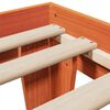 vidaXL Bed Frame without Mattress Wax Brown 90x200 cm Solid Wood Pine