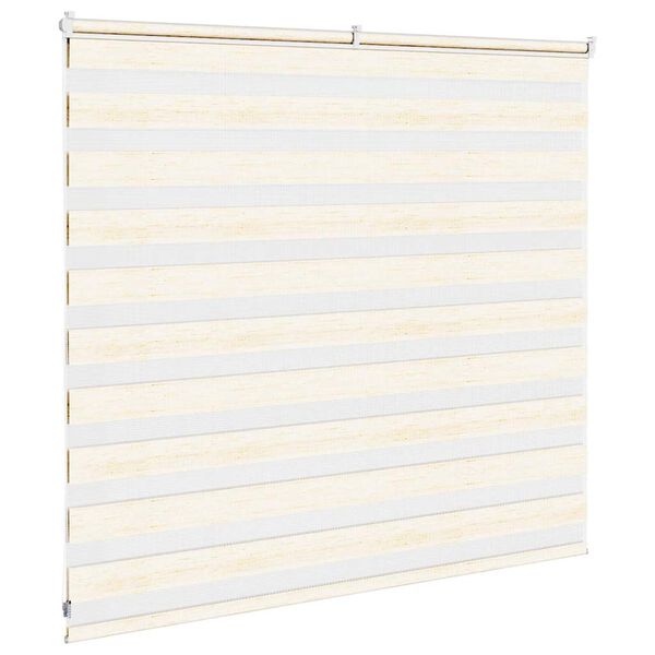 vidaXL Zebra Blind Marble Beige 155x100 cm Fabric Width 150.9 cm Polyester