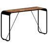 vidaXL Console Table 140x35x76 cm Solid Rough Mango Wood