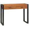 vidaXL Desk | Teak | Teak Wood, Plywood | 100 cm x 40 cm x 75 cm | Desk