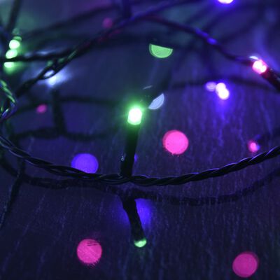 vidaXL LED String with 600 LEDs Pastel Multicolour 60 m PVC