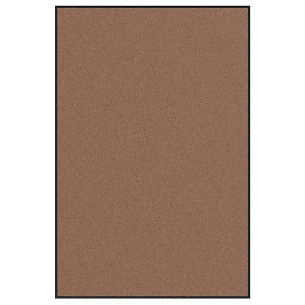 vidaXL Doormat Brown and Black 120 x 180 cm Polypropylene and vinyl
