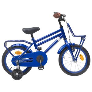 vidaXL Kids Bike 12 Inches for 2-4 Years Old Dark Blue
