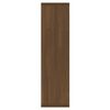 vidaXL Mirror Cabinet with LED Brown Oak 76x15x55 cm