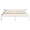vidaXL Bed Frame White 140 x 200 cm Solid Pine Wood