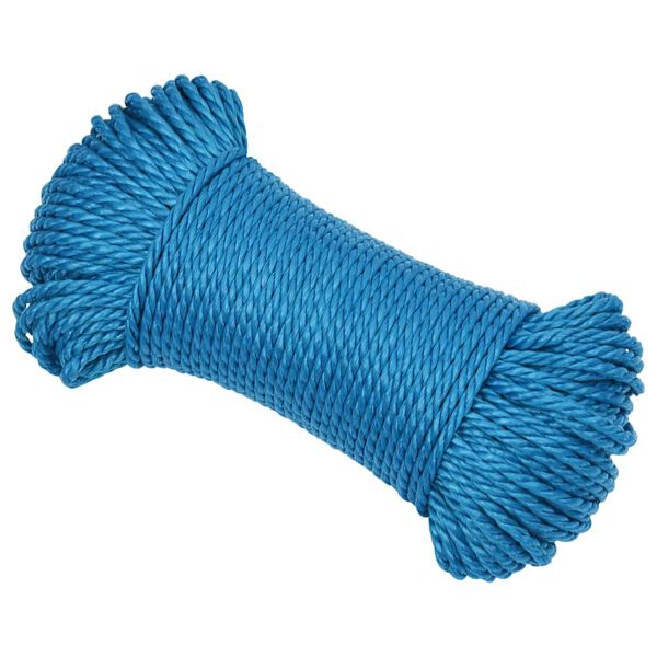 vidaXL Work Rope Blue 3 mm 50 m Polypropylene