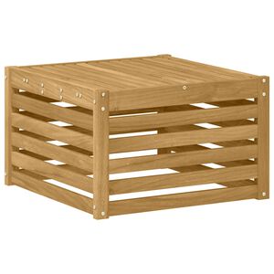 vidaXL Outdoor Table Solid Acacia Wood White 59 x 59 x 37 cm