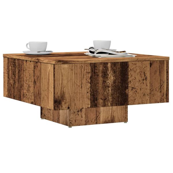 vidaXL Coffee Table Old Wood 60x60x31.5 cm Engineered Wood