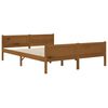 vidaXL Bed Frame without Mattress Honey Brown Solid Wood 160x200 cm (322114+321987)