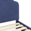vidaXL Children's Bed Frame with Headboard Police Blue 80 x 200 cm