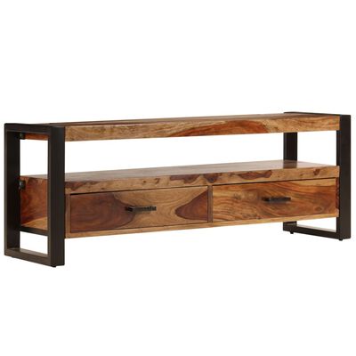 vidaXL TV Cabinet 120x35x45 cm Solid Sheesham Wood